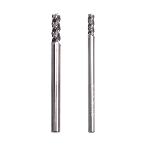 Vocdikficy 2PCS HSS 4-Flöten Hochhärtestahl mit Geradem Schaftfräser für CNC-Maschinenwerkzeuge Metallverarbeitung Fräser von Vocdikficy