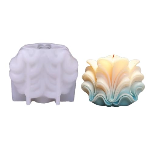 Vocdikficy 3D-Silikonform für Kerzen in Muschelform, Welle, Gestreifte Muschel, Kuchen, Schokolade, Silikonform, Seifenform, Wasserwellen-Muschelform, Einfach zu Verwenden, B Vocdikficy 3D-Silikonform für Kerzen in Muschelform, Welle, Gestreifte Muschel, Kuchen, Schokolade, Silikonform, Seifenform, Wasserwellen-Muschelform, Einfach zu Verwenden, B von Vocdikficy