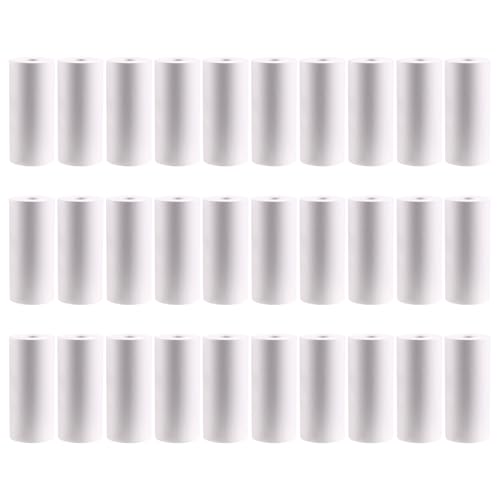 Vocdikficy 57 * 25mm Thermodruckpapier 30 Rollen Weißes Kinderkamera Sofortdruck-Druckerpapier-Ersatzteile von Vocdikficy