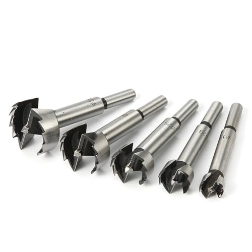 Vocdikficy 5PCS 15-35mm Forstner Holzbearbeitungswerkzeuge Lochsäge Scharnier Langweilige Bohrer-Bits Runde Schaftstahl- für Kunststoff Vocdikficy 5PCS 15-35mm Forstner Holzbearbeitungswerkzeuge Lochsäge Scharnier Langweilige Bohrer-Bits Runde Schaftstahl- für Kunststoff von Vocdikficy
