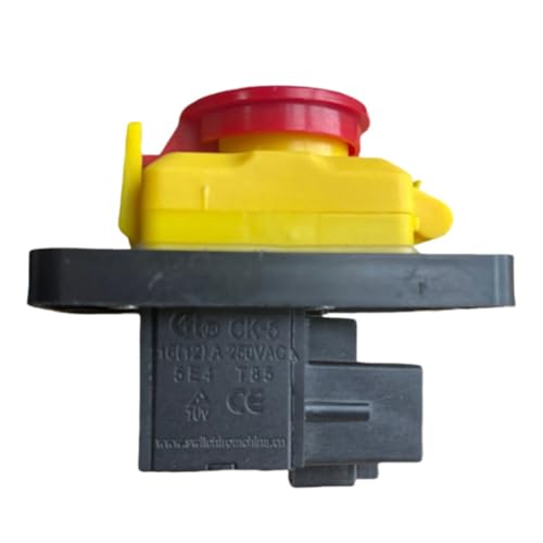 Vocdikficy CK5 AC250V 4-Poliger Start-Stopp-Druckknopfschalter mit Leerlaufentriegelung, Üblich bei Holzwerkstatt- und Metallbearbeitungsmaschinen von Vocdikficy