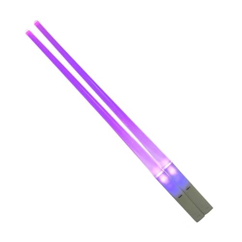 Vocdikficy Essstäbchen, Stäbchen, Essstäbchen, 9 Farbvarianten LED-Stäbchen, Lustige und Coole Lichtschwert-Stäbchen von Vocdikficy