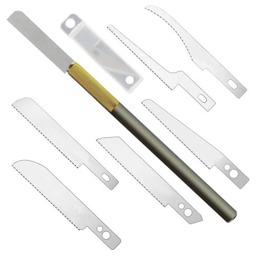 Vocdikficy Mini-Handsäge, Modellierwerkzeuge, DIY-Bastel-Hobby-Modellbau, Handmodell-Handsägen-Set, Gravieren, Schneiden, Holzbearbeitungswerkzeuge von Vocdikficy