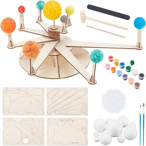 Vocdikficy Modell des Sonnensystems Aus Schaumstoffkugeln, DIY-Planetenmodellbausatz, Enthält 11 Styroporkugeln in 6 Größen, 12 Farben, Pinsel Vocdikficy Modell des Sonnensystems Aus Schaumstoffkugeln, DIY-Planetenmodellbausatz, Enthält 11 Styroporkugeln in 6 Größen, 12 Farben, Pinsel von Vocdikficy