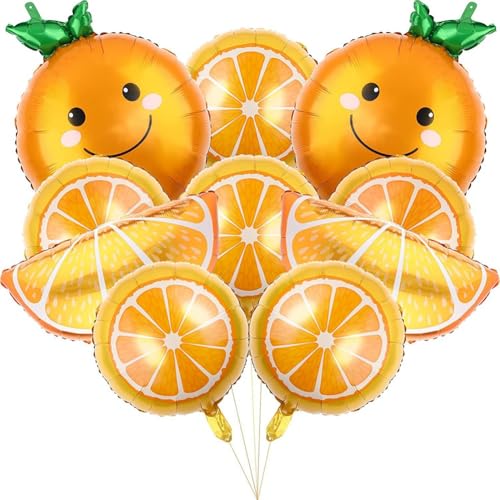 Vocdikficy Orangenfruchtballon Schöner Orangefarbener Folienballon Fruchtfilmballon Geeignet für die Themendekoration Von Zitrusfrüchten von Vocdikficy