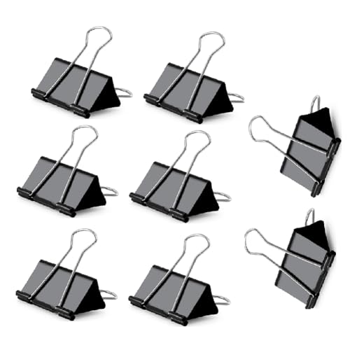 Vocdikficy Ordnerordner, Große Büroklammer, Verdickter Ordner und Zeichenbrett-Clip, 2,4 (Ca. 6,1 Cm), 8 Stück von Vocdikficy