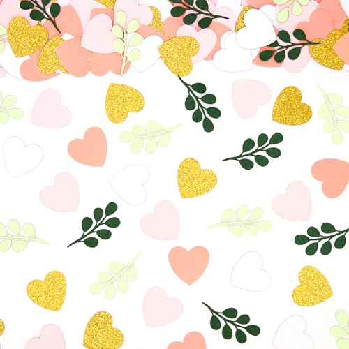 Vofrise 200 Stück Herz Hochzeit Konfetti Grün Eukalyptus Tisch Streudeko für Rosa und Salbeigrün Brautdusche Geburtstag Babyparty Junggesellinnenabschied Deko Vofrise 200 Stück Herz Hochzeit Konfetti Grün Eukalyptus Tisch Streudeko für Rosa und Salbeigrün Brautdusche Geburtstag Babyparty Junggesellinnenabschied Deko von Vofrise