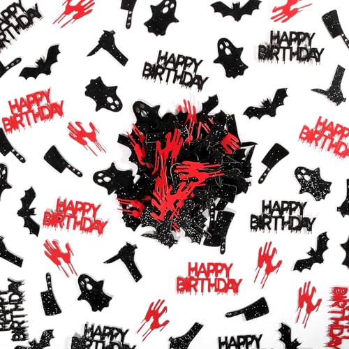 Vofrise 200 Stück Rot Schwarz Have A Killer Geburtstag Konfetti Dekorationen Glitzer Messer Fledermaus Geist Konfetti für Tische für Horror Halloween Geburtstag Party Dekorationen Vofrise 200 Stück Rot Schwarz Have A Killer Geburtstag Konfetti Dekorationen Glitzer Messer Fledermaus Geist Konfetti für Tische für Horror Halloween Geburtstag Party Dekorationen von Vofrise