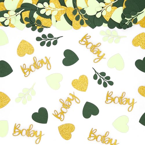 Vofrise 200 Stück Salbeigrün Babyparty Konfetti Grün Gold Glitzer Herz Tischkonfetti für Grüne Geschlechtsneutrale Babyparty-Dekorationen Vofrise 200 Stück Salbeigrün Babyparty Konfetti Grün Gold Glitzer Herz Tischkonfetti für Grüne Geschlechtsneutrale Babyparty-Dekorationen von Vofrise