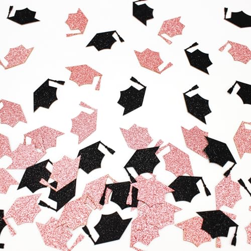 Vofrise 200 Stück Schwarz Rose Gold Grad Cap Graduation Konfetti für Tisch Glitzer Abschluss Hut Tisch Streuung für Klasse 2025 Grad Party Dekorationen Vofrise 200 Stück Schwarz Rose Gold Grad Cap Graduation Konfetti für Tisch Glitzer Abschluss Hut Tisch Streuung für Klasse 2025 Grad Party Dekorationen von Vofrise