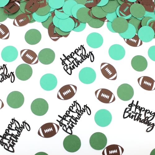 Vofrise 250 Stück Fußball-Konfetti, Fußball-Geburtstagsparty-Dekorationen, Fußball-Konfetti für den ersten Geburtstag des Babys, für den ersten Geburtstag von Männern Vofrise 250 Stück Fußball-Konfetti, Fußball-Geburtstagsparty-Dekorationen, Fußball-Konfetti für den ersten Geburtstag des Babys, für den ersten Geburtstag von Männern von Vofrise