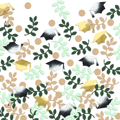 Vofrise Greenery Graduation Konfetti Klasse 2025 Rustikale Vintage Graduation Dekorationen Schwarz und Gold Grad Kappe Salbeigrün Grad Party Dekorationen 2025 Vofrise Greenery Graduation Konfetti Klasse 2025 Rustikale Vintage Graduation Dekorationen Schwarz und Gold Grad Kappe Salbeigrün Grad Party Dekorationen 2025 von Vofrise