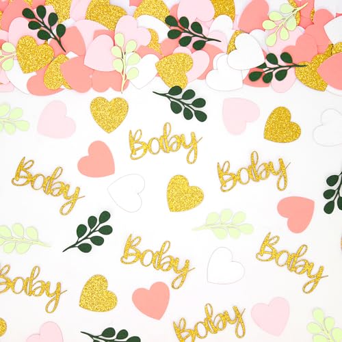 Vofrise Grüne Babyparty-Konfetti, rosa und salbeigrün, Babyparty-Dekorationen für Mädchen, Eukalyptus-Herzen, Tischstreuung für Mädchen, Party-Dekoration, Zubehör, 200 Stück Vofrise Grüne Babyparty-Konfetti, rosa und salbeigrün, Babyparty-Dekorationen für Mädchen, Eukalyptus-Herzen, Tischstreuung für Mädchen, Party-Dekoration, Zubehör, 200 Stück von Vofrise