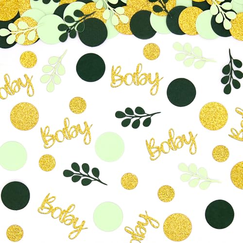 Vofrise Grüne Babyparty-Konfetti für geschlechtsneutrale Babyparty-Dekorationen, Gold und Salbeigrün, Kreise, Punkte, Tisch-Konfetti-Streuung für Natur, Mädchen, Jungen, Geburtstag Vofrise Grüne Babyparty-Konfetti für geschlechtsneutrale Babyparty-Dekorationen, Gold und Salbeigrün, Kreise, Punkte, Tisch-Konfetti-Streuung für Natur, Mädchen, Jungen, Geburtstag von Vofrise