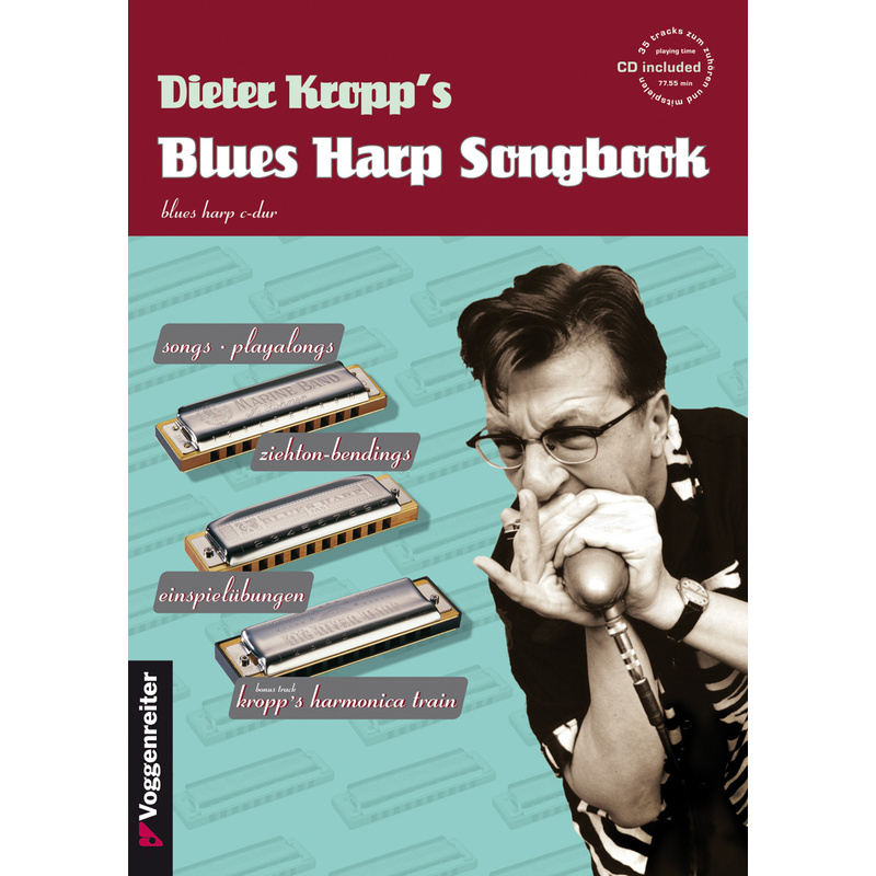 Dieter Kropp's Blues Harp Songbook, M. 1 Audio-Cd - Dieter Kropp, Gebunden von Voggenreiter