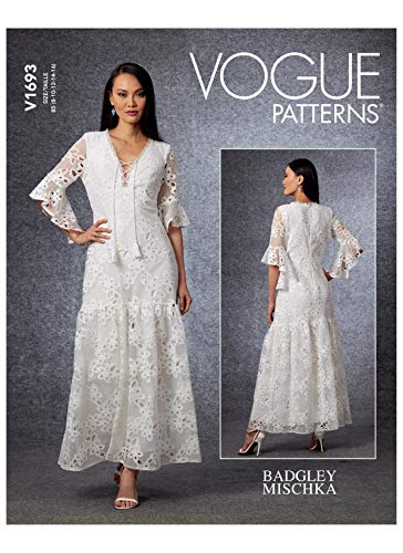 Vogue Patterns V1693-F5 V1693F5 Damenkleid für besondere Anlässe, 42-44-46-48-50, F5 (16-18-20-22-24) von Vogue Patterns