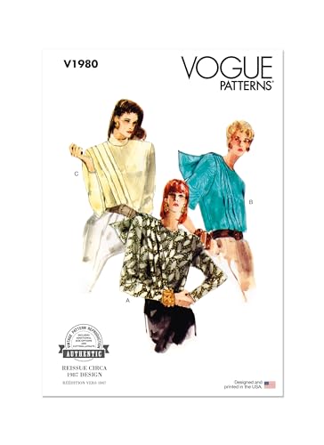 VOGUE PATTERNS V1980Y5 Damenbluse Y5 (44-50-52) von Vogue Patterns