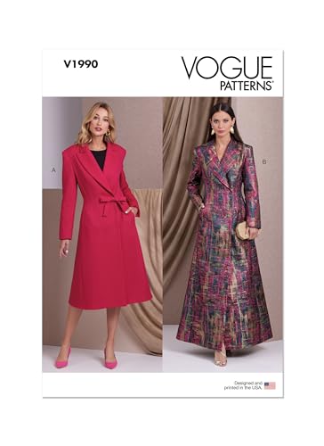VOGUE PATTERNS V1990B5 Damenmäntel B5 (36-38-40-42) von Vogue Patterns