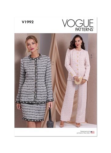 VOGUE PATTERNS V1992B5 Damenjacken, Röcke und Hosen B5 (34-38-40-42) von Vogue Patterns