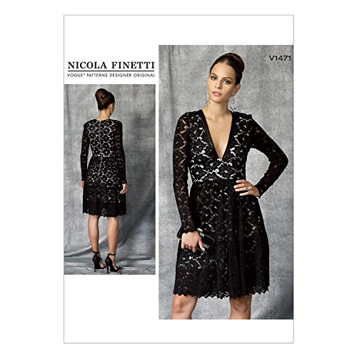 VOGUE PATTERNS Vogue Muster 1471 A5, Damenkleid, Größen 34-42, Mehrfarbig, 6-14 VOGUE PATTERNS Vogue Muster 1471 A5, Damenkleid, Größen 34-42, Mehrfarbig, 6-14 von Vogue Patterns