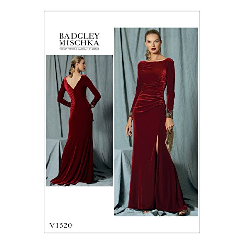 Vogue Mustern 1520 E5 Misses Kleid Schnittmuster, Mehrfarbig, Größen 14–22 von Vogue Patterns