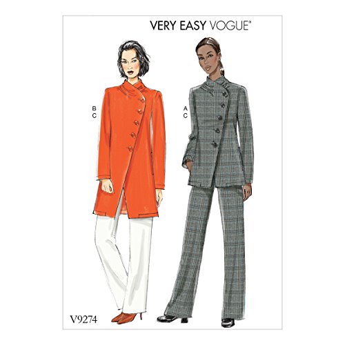 Vogue Mustern Schnittmuster Jacke und Hose, mehrfarbig, Größe 6–14 von Vogue Patterns