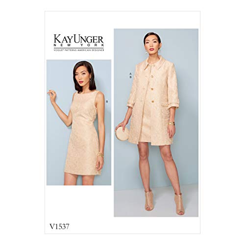 Vogue Mustern Schnittmuster Jacke und Kleid, Mehrfarbig, Größen 14–22 von Butterick
