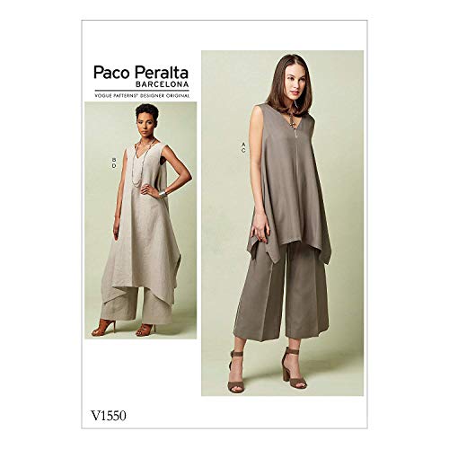 Vogue Mustern Schnittmuster Tuniken und Hose, mehrfarbig, Größen 14–22 von Vogue Patterns