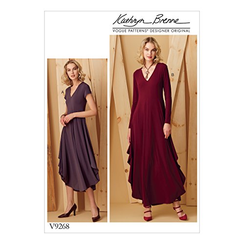 Vogue Mustern Vogue 9268 OS, Schnittmuster Kleid, Größen xsm-xxl, mehrfarbig von Vogue Patterns