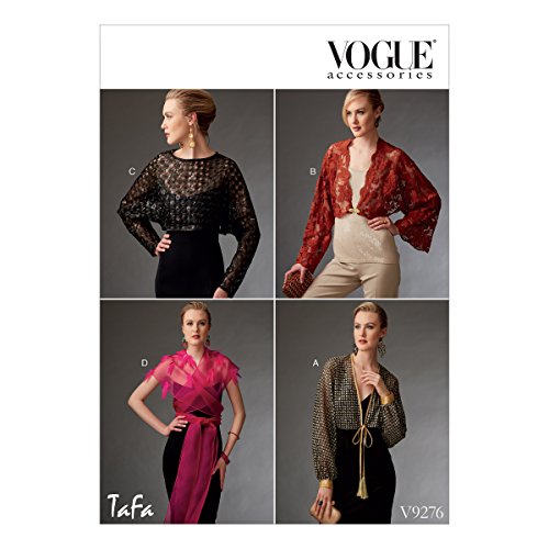Vogue Mustern Vogue zuckt 9276 OS, Schnittmuster mit und Capelet, Größen S-XL, mehrfarbig von Vogue Patterns