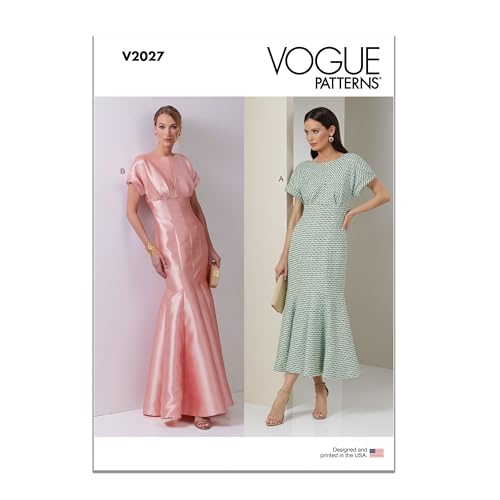 Vogue Paper Pattern V2027R5 Damenkleid in zwei Längen, R5 (14-16-18-20-22) von Vogue Patterns