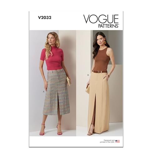 Vogue Paper Pattern V2032Y5 Damenrock in zwei Längen, Y5 (46-50-52-54) von Vogue Patterns