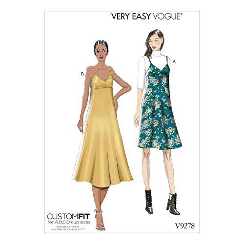 Vogue Patterns 9278E5 Damenkleid, Tissue, Mehrfarbig, 15 x 0.5 x 22 cm von Vogue Patterns