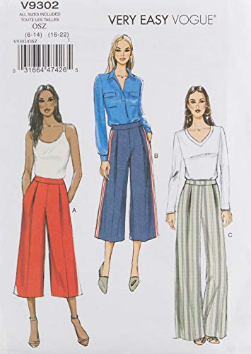 Vogue Patterns 9302OS 9302 OS Damenhose, Tissue, Mehrfarbig, 15 x 0.5 x 22 cm Vogue Patterns 9302OS 9302 OS Damenhose, Tissue, Mehrfarbig, 15 x 0.5 x 22 cm von Vogue Patterns