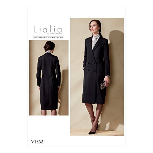 Vogue Patterns Julia Alarcon Schnittmuster für Jacke und Gürtel, zweireihig, Gr. 42-50 von Vogue Patterns