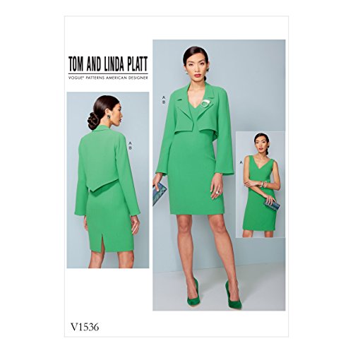 Vogue Patterns Schnittmuster/Petite Jacke und Kleid, Mehrfarbig, Größen 14–22 von Vogue Patterns