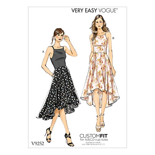 Vogue Patterns 9252 A5, Damenkleid, Größen 34-42, Seidenpapier, mehrfarbig, 15 x 0,5 x 22 cm von Vogue Patterns