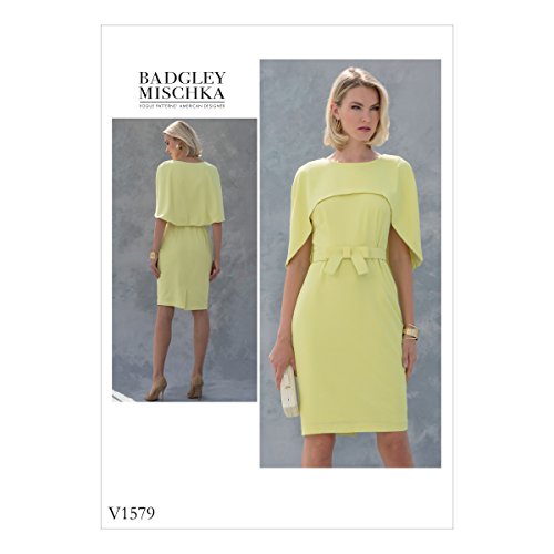 Vogue Patterns V1579A50 Dress Petite Kleid für Damen, Orange, 6-8-10-12-14 von Vogue Patterns