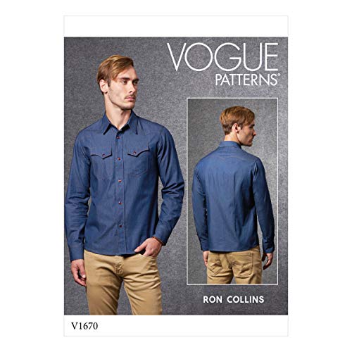 Vogue Patterns-V1670A-Herren/Jungen-Top/Weste, Papier, verschiedene Größen S-M-L-XL von Vogue Patterns