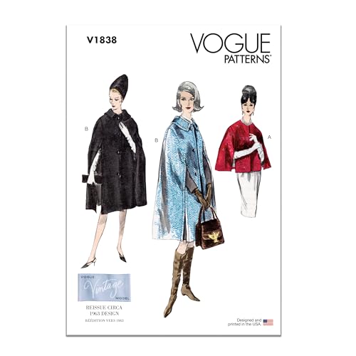 Vogue Patterns V1838A Damen-Jacke A (S-M-L-XL-XXL) von Vogue Patterns