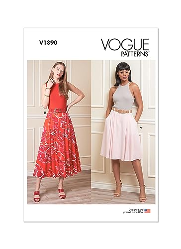 Vogue Patterns V1890A5 Damen-Rock/Hose A5 (34-38-40) von Vogue Patterns