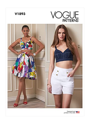 Vogue Patterns V1893E5 Damen Sportbekleidung E5 (14-16-18-20-22) von Vogue Patterns