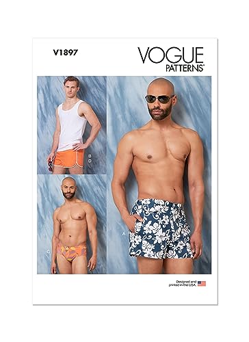 Vogue Patterns V1897XM Herren/Jungen Sportbekleidung XM (S-M-L) von Vogue Patterns
