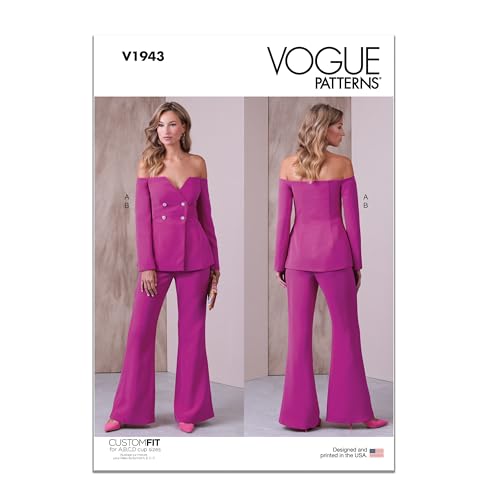 Vogue Patterns V1943B5 Damen Jacke und Hose B5(34-36-40) von Vogue Patterns