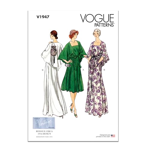 Vogue Patterns V1947B5 Damen Abendkleid Vintage 1970er Jahre B5 (36-38-40) von Vogue Patterns