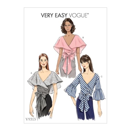 Vogue Patterns V9315A50 Misses' Top Schnittmuster, rot, 6-8-10-12-14 Vogue Patterns V9315A50 Misses' Top Schnittmuster, rot, 6-8-10-12-14 von Vogue Patterns
