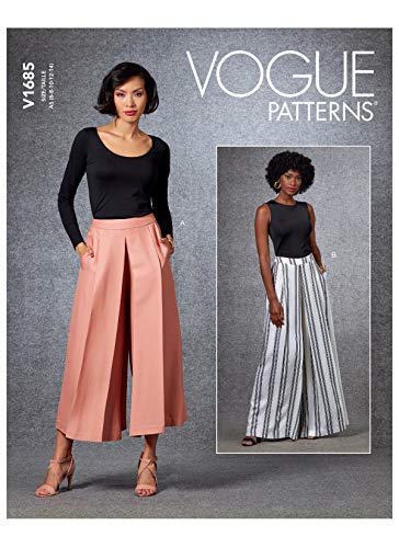 Vogue Patterns Vogue Pattern V1685A5 Damenhose, Gr. 36-44, Papier, verschieden, A5 (6-8-10-12-14) von Vogue Patterns