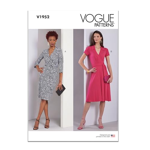 Vogue Schnittmuster-Paket für Wickelkleider, Designcode V1952, Größen 34-36-40-42 von Vogue Patterns