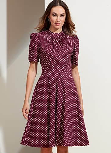Vogue Schnittmuster-Set für Damen, halbtailliertes Kleid, Code V1862, Größen 36-38-40, mehrfarbig von Vogue Patterns