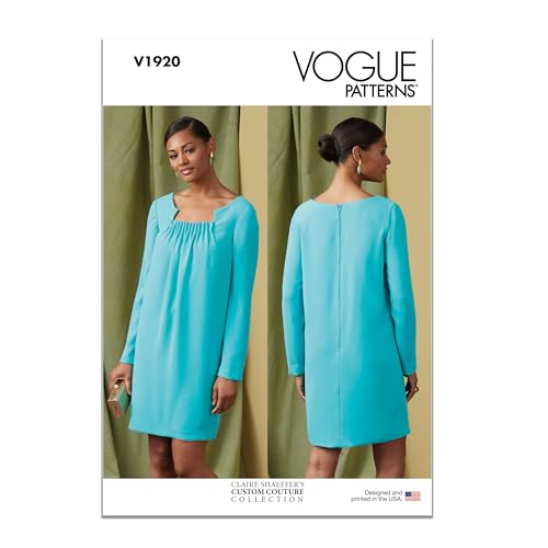 Vogue Schnittmuster-Set für Damenkleid von Claire Shaeffer, Design-Code V1920, Größen 34-38-40-42 Vogue Schnittmuster-Set für Damenkleid von Claire Shaeffer, Design-Code V1920, Größen 34-38-40-42 von Vogue Patterns